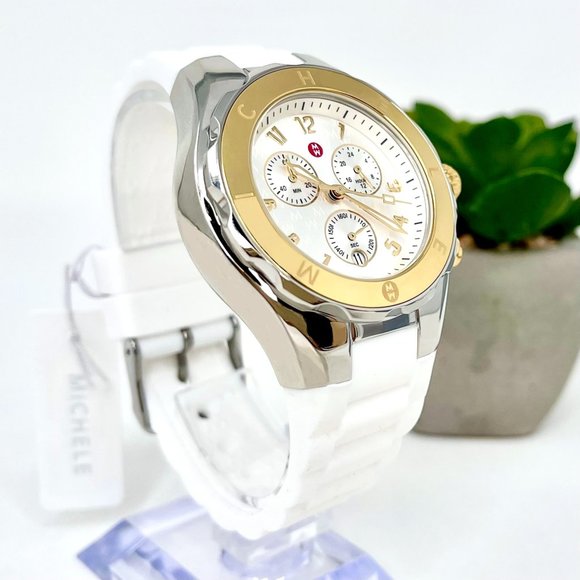 NWT MICHELE Jellybean Stainless Watch MWW12F000094 main image 5